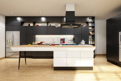 Island Modular Kitchen Layout