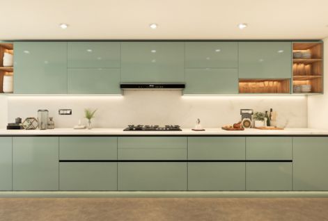 L-Shaped Modular Kitchen Layout
