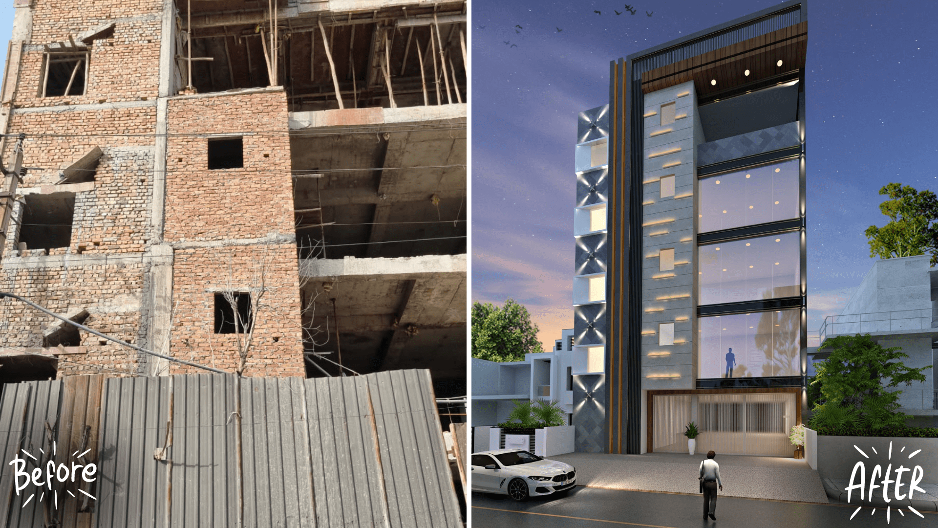 Thethekedaar projects-2 before and after